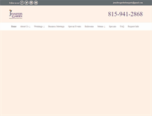 Tablet Screenshot of jennifersgardenbanquets.com